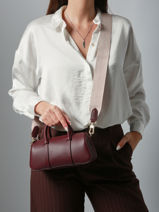 Longchamp Daylong chevron Sac port main Violet-vue-porte