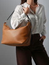 Longchamp Besace longchamp cuir Schoudertas Bruin-vue-porte