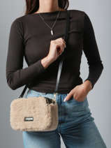 Sac Bandoulire Moumoute Lancaster Beige moumoute 22