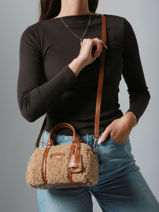 Sac Bandouli�re Moumoute Lancaster Beige moumoute 53-vue-porte