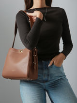 Schoudertas Mademoiselle Romy Leder Lancaster Zwart mademoiselle romy 105-vue-porte