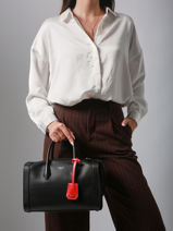 Sac Bowling M Bcbg Cuir Lancel Beige bcbg A13690-vue-porte