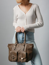 Sac  Main Edgy Miniprix Marron edgy 27501-vue-porte