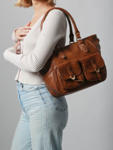 Handtassen Edgy Miniprix Bruin edgy 27501-vue-porte