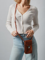 Le Porte-tlphone Ginger Cuir Paul marius Marron ginger TELEPGIN-vue-porte