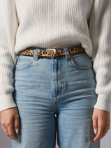 Ceinture Femme L�opard Cuir Pieces Marron naina 17098646-vue-porte