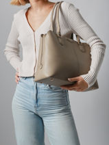 Sac Port paule Dune David jones Beige dune 1-vue-porte