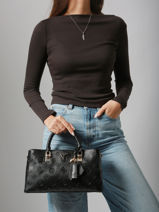 Sac  Main Tisha Guess Noir tisha PD776406-vue-porte