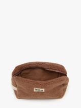 Trousse De Toilette Hindbag Marron teddy TE-vue-porte
