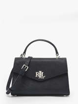 Sac Port Main Farrah Cuir Lauren ralph lauren Bleu farrah 31966765
