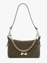 Sac De Soir�e Betty Cuir Daim Nathan baume Vert vogue 5