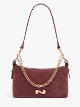 Cross Body Tas Betty Sude Leder Nathan baume Violet vogue - 00031-05