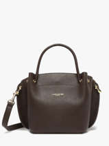 Sac  Main Foulonne Double Cuir Lancaster Marron foulonne double 18