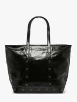 Sac Port paule Cabas Cuir Vanessa bruno Noir cabas cuir 82V40409