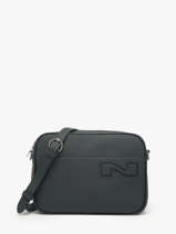 Sac Bandouli�re N City Louvain Cuir Nathan baume Bleu n city 7