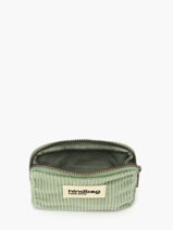 Porte-monnaie Hindbag Vert velours V-vue-porte