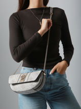 Sac Bandoulire Erenia Guess Gris erenia SO783821-vue-porte