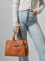 Sac  Main Aya By byblos Marron aya BS48B02-vue-porte