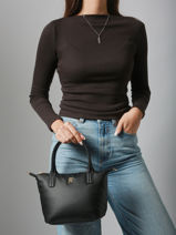 Handtassen Popette Gerecycleerd Polyester Tommy hilfiger Zwart popette AW17708-vue-porte