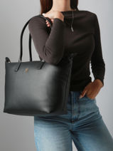 Sac Port� �paule Popette Nylon Tommy hilfiger Noir popette AW17705-vue-porte