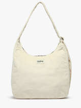 Schoudertas Velours Ribfluweel Hindbag Beige velours V