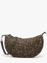 Sac Bandoulire Leopard Miniprix Vert leopard L