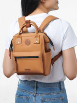 Sac  Dos 1 Compartiment Cabaia Marron adventurer XS-vue-porte
