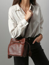 Bucket Bag S Tradition Leder Etrier Bruin tradition ETRA004S-vue-porte