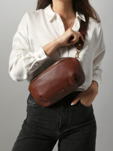 Belt Bag L Tradition Leder Etrier Bruin tradition ETRA022L-vue-porte