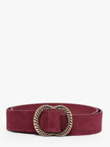 Ceinture Femme Nikka Cuir Pieces Rouge nikka 17131109