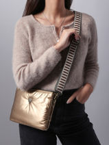 Sac Bandouli�re Doudoune Le voyage en panier Or doudoune AHP231-vue-porte