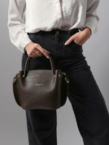 Sac  Main Foulonne Double Cuir Lancaster Marron foulonne double 18-vue-porte