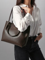 Sac Shopping Foulonne Double Cuir Lancaster Marron foulonne double 20-vue-porte