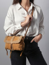 Sac Bandoulire Othilia Cuir Vanessa bruno Beige othilia 10V40907-vue-porte