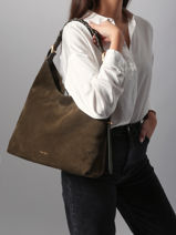 Schoudertas L Jess In Su�de Leder Vanessa bruno Bruin jess 29V40917-vue-porte