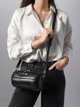 Sac Bandoulire North Cuir Nathan baume Noir north 1-vue-porte