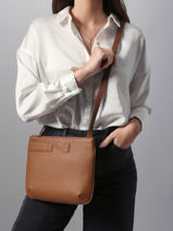 Cross Body Tas Napoli Leder Nathan baume Bruin n city 2-vue-porte