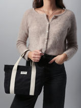 Sac Port� Main Louise Coton Hindbag Marron best seller LOUISE-vue-porte