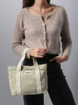 Sac Port� Main Louise Coton Hindbag Vert best seller LOUISE-vue-porte