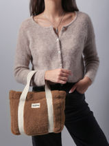 Sac Port Main Teddy Hindbag Marron teddy TE-vue-porte
