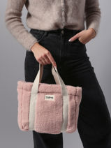 Sac Port� Main Teddy Hindbag Rose teddy TE-vue-porte