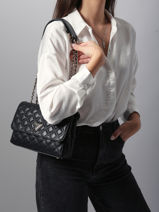 Sac Bandoulire Giully Guess Noir giully QG967320-vue-porte