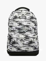 Sac  Dos 2 Compartiments Fortnite Gris gamer 23BZ204D