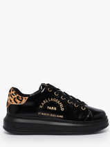 Sneakers Uit Leder Karl lagerfeld Zwart women KL62539J