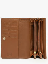 Portefeuille Caviar Cuir Crinkles Marron caviar 14001-vue-porte