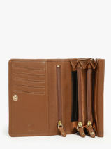 Portefeuille Caviar Cuir Crinkles Marron caviar 14049-vue-porte