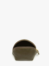 Porte-monnaie Caviar Cuir Crinkles Vert caviar 14026-vue-porte