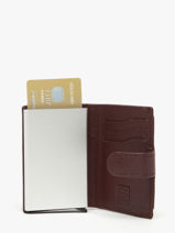 Portefeuille Caviar Leder Crinkles Violet caviar 14600-vue-porte