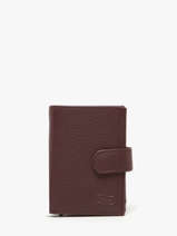 Portefeuille Caviar Cuir Crinkles Violet caviar 14600