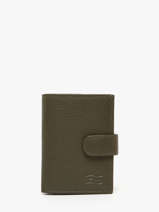 Portefeuille Caviar Leder Crinkles Groen caviar 14600